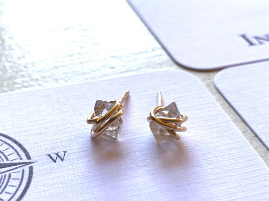 Herkimer Diamond Stud Earrings