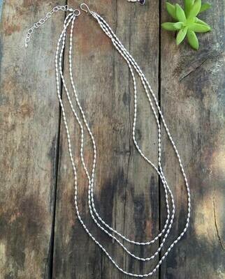 charleston rice bead necklace, handmade jewelry near me