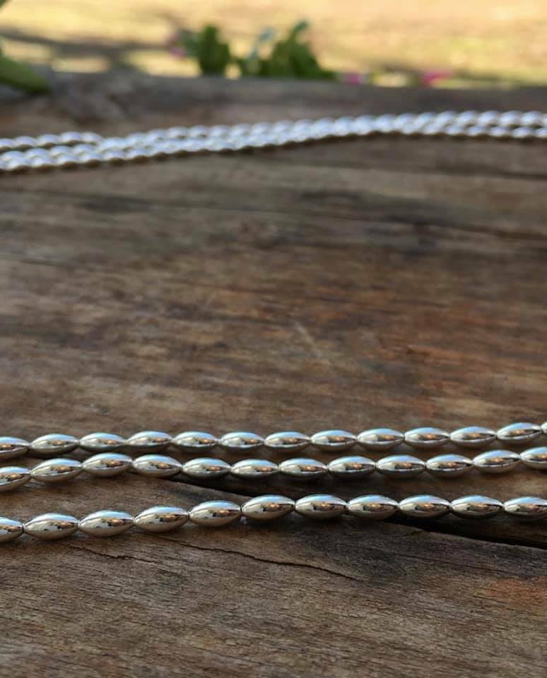 Charleston Rice Bead Necklace