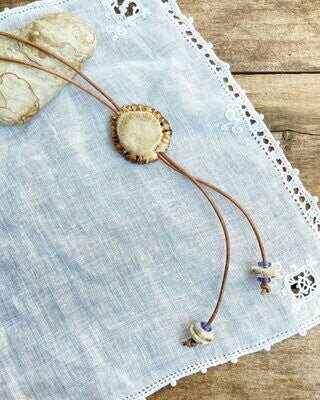 Whitetail Burr Lariat/Bolo Tie Necklace | Custom