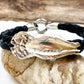 Custom Horsehair + Engraved Antique Sterling Spoon Bracelet