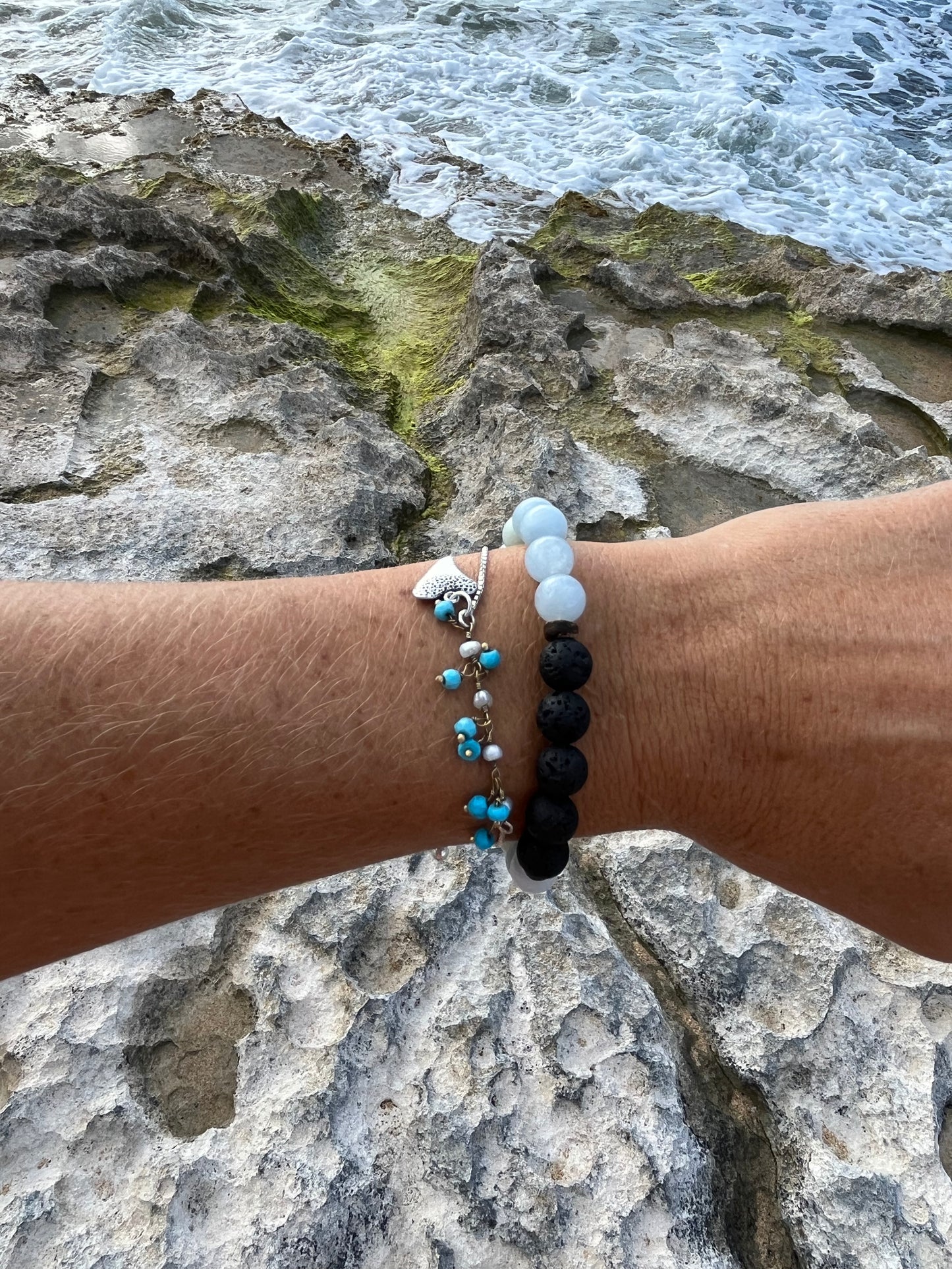 Aquamarine Oil Diffuser Bracelet