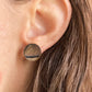 Signature Feather Cab Stud Earrings, Large