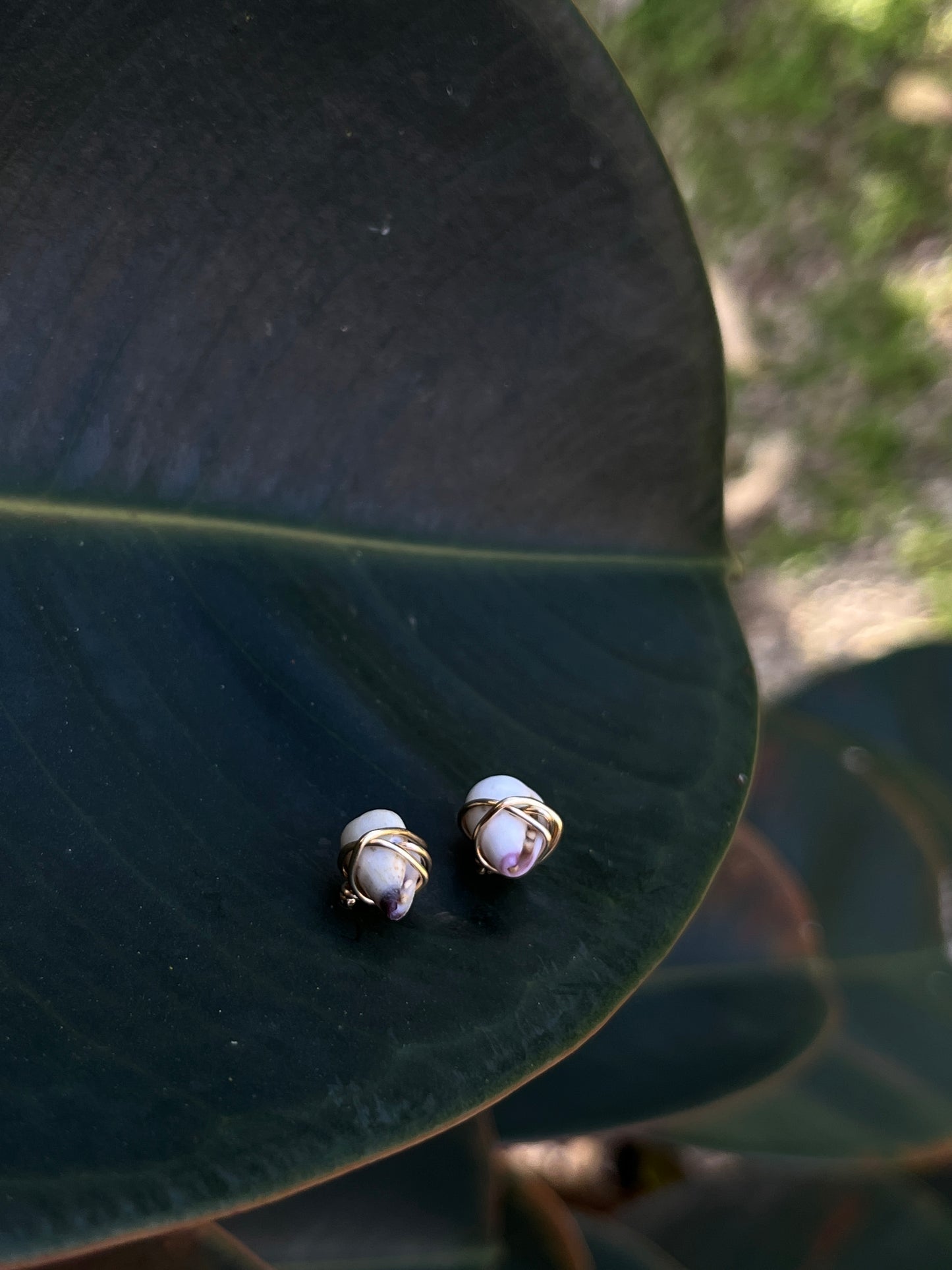 Set of 3 Wire Wrapped Studs