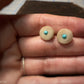 Kingman Turquoise Inlaid Antler Studs