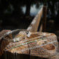 Hammered Herkimer Diamond + Peridot Cuff Bracelet ♢ rts