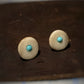 Kingman Turquoise Inlaid Antler Studs