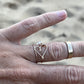 Wire Heart + Herkimer Ring