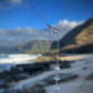 Herkimer + Pearl Heart Drop Necklace