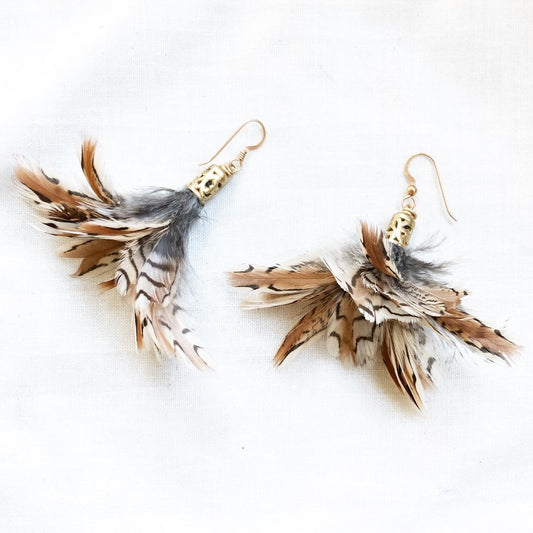 Quail and Cocktail Earrings