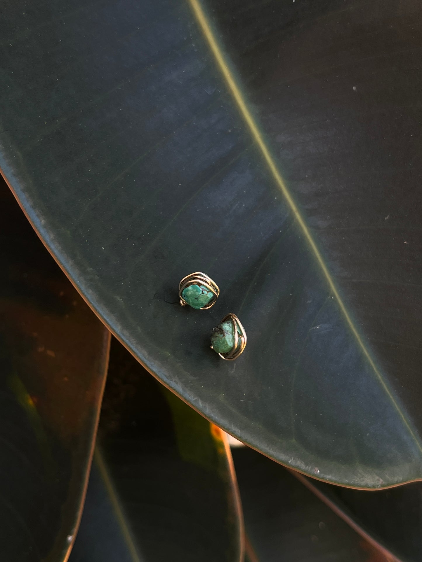 Set of 3 Wire Wrapped Studs