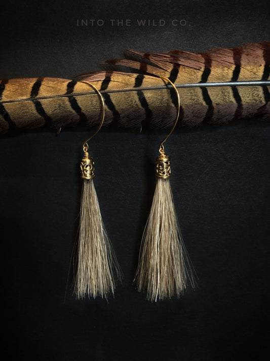 Josey Horsehair Tassel Earrings