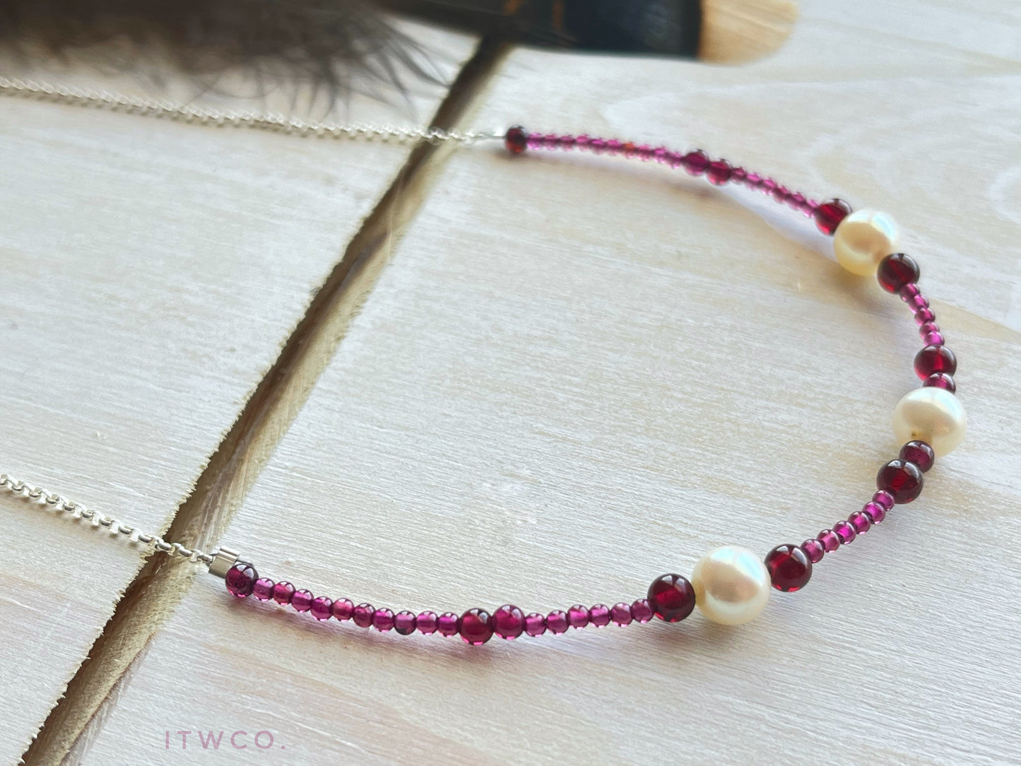 Wendy Necklace | Amethyst + Pearl ♢ rts