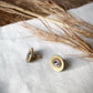 Smoky Quartz + Recycled .410 Shotgun Shell Stud Earrings ◇ rts