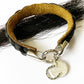 Water Buffalo Leather Horsehair Custom Cuff Bracelet + charms