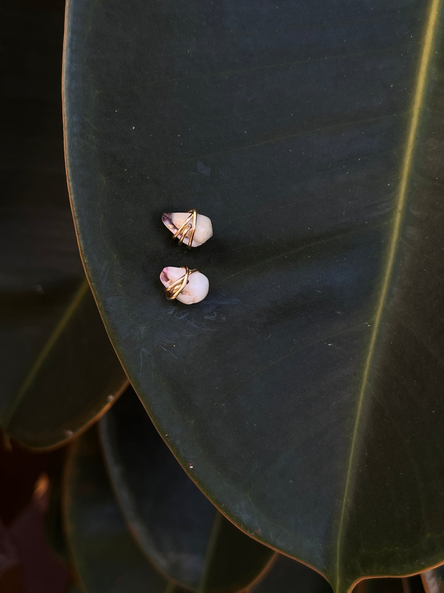 Set of 3 Wire Wrapped Studs