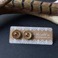 Colorado Topaz + Recycled .410 Shotgun Shell Stud Earrings ♢ rts