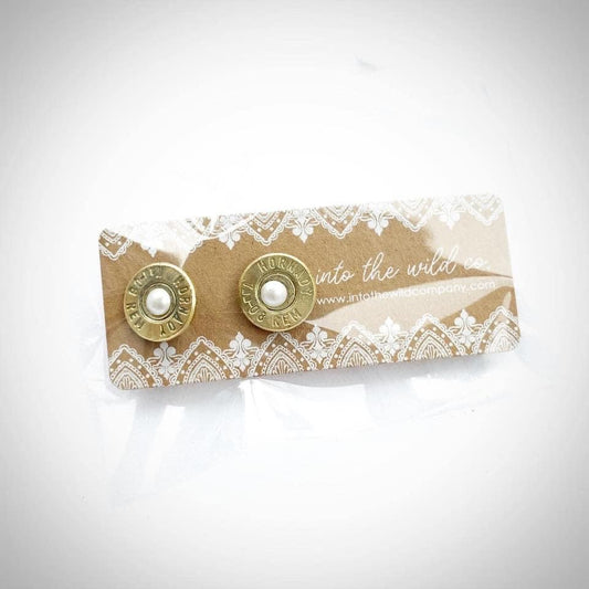 Recycled 7mm08 Pearl Stud Earrings