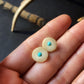 Kingman Turquoise Inlaid Antler Studs