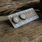 Signature Pearl Inlaid Antler Studs