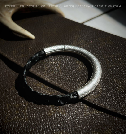 Greek Horsehair Tribute Bangle