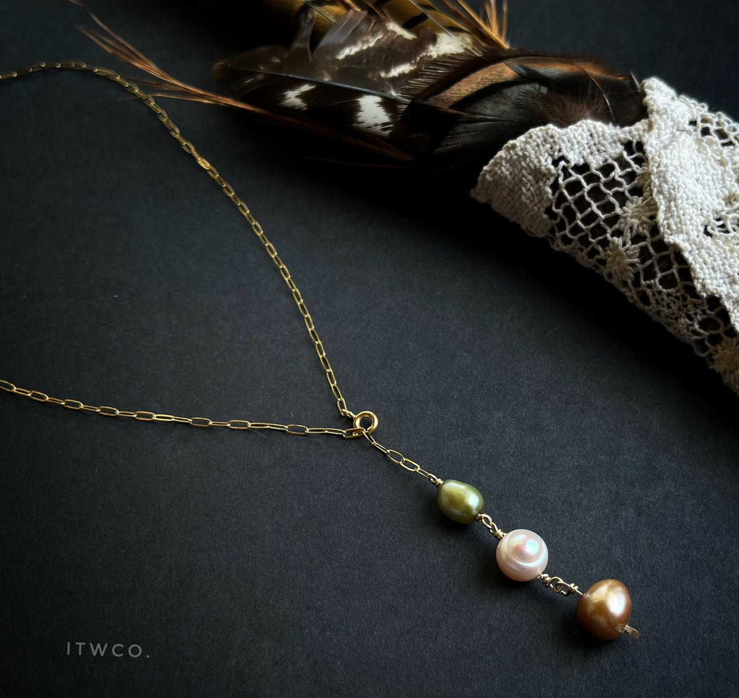 Pearl Drop Necklace No. 2 *rts