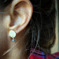 whitetail antler + labradorite stud earrings ♢ rts