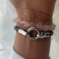 Pink Tourmaline Custom Stretch Stack Bracelet