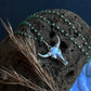 Bull Head + Chalcedony Necklace