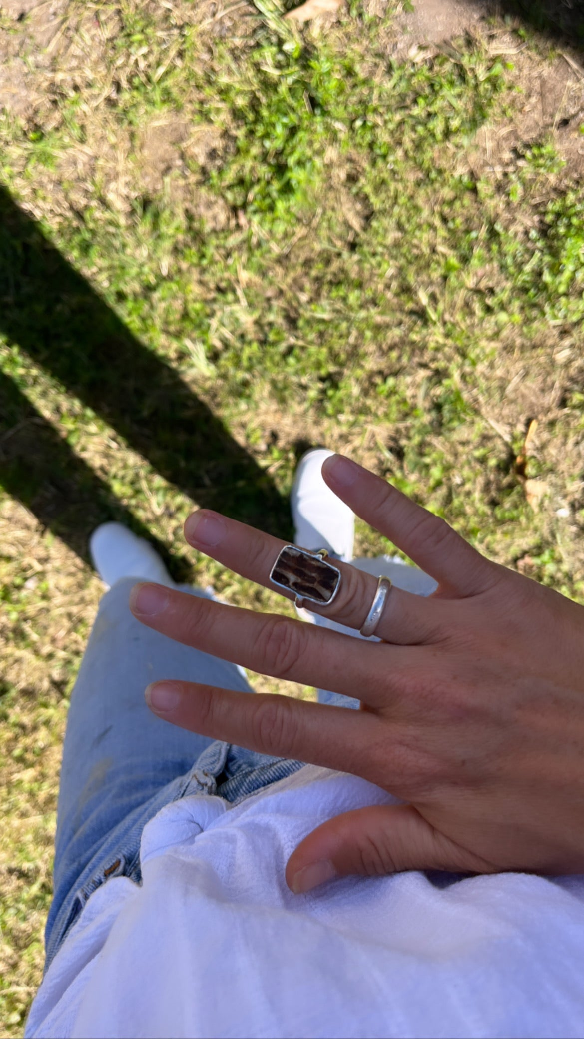 Hand Forged Antler Ring