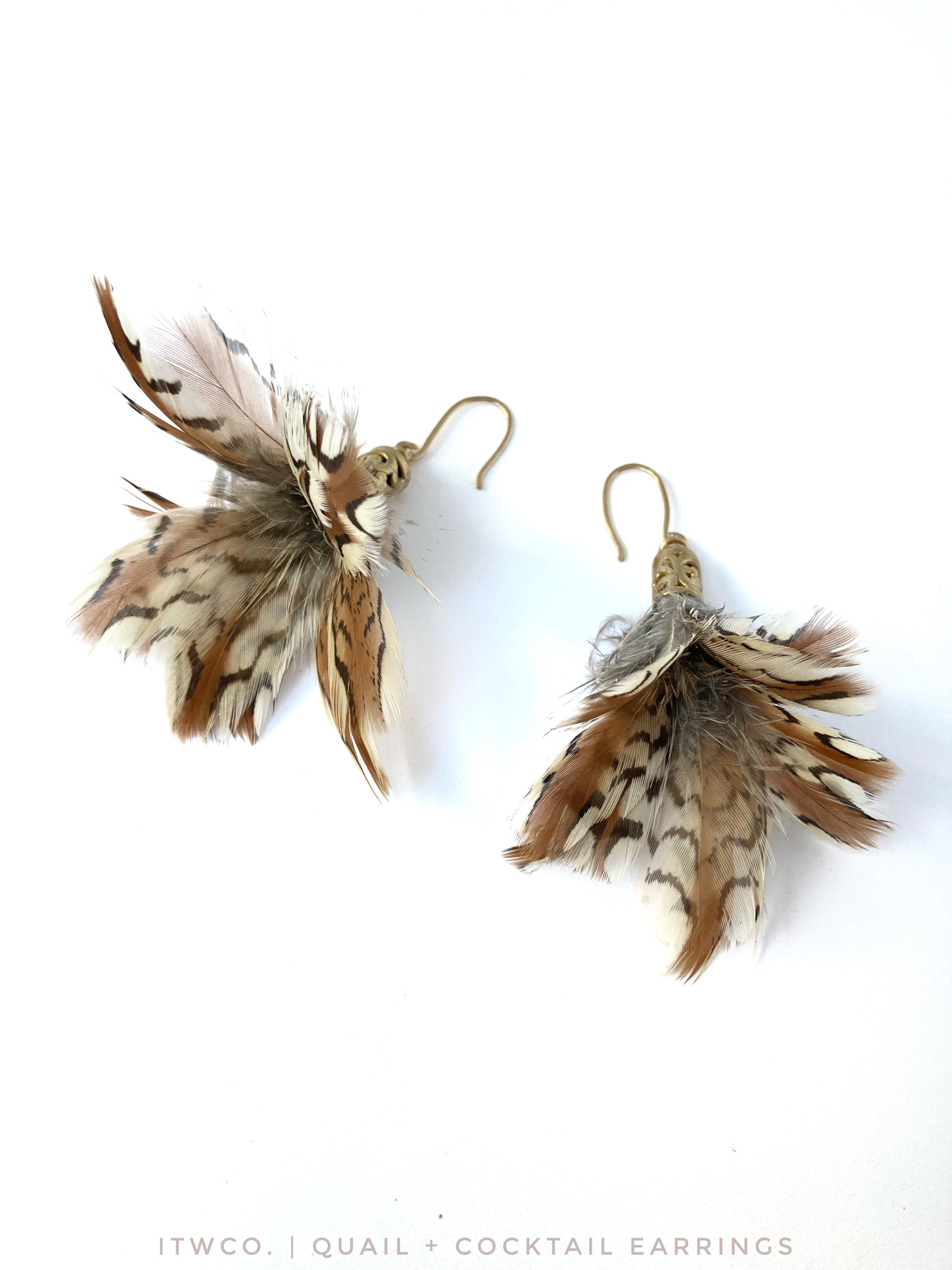 Quail and Cocktail Earrings – Into The Wild Trading Co.