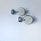 whitetail antler + labradorite stud earrings