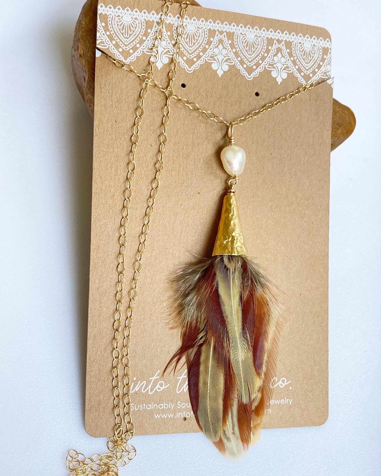 Gatsby Necklace | Pearl | Pheasant