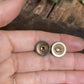 Colorado Topaz + Recycled .410 Shotgun Shell Stud Earrings ♢ rts