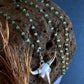 Bull Head + Chalcedony Necklace
