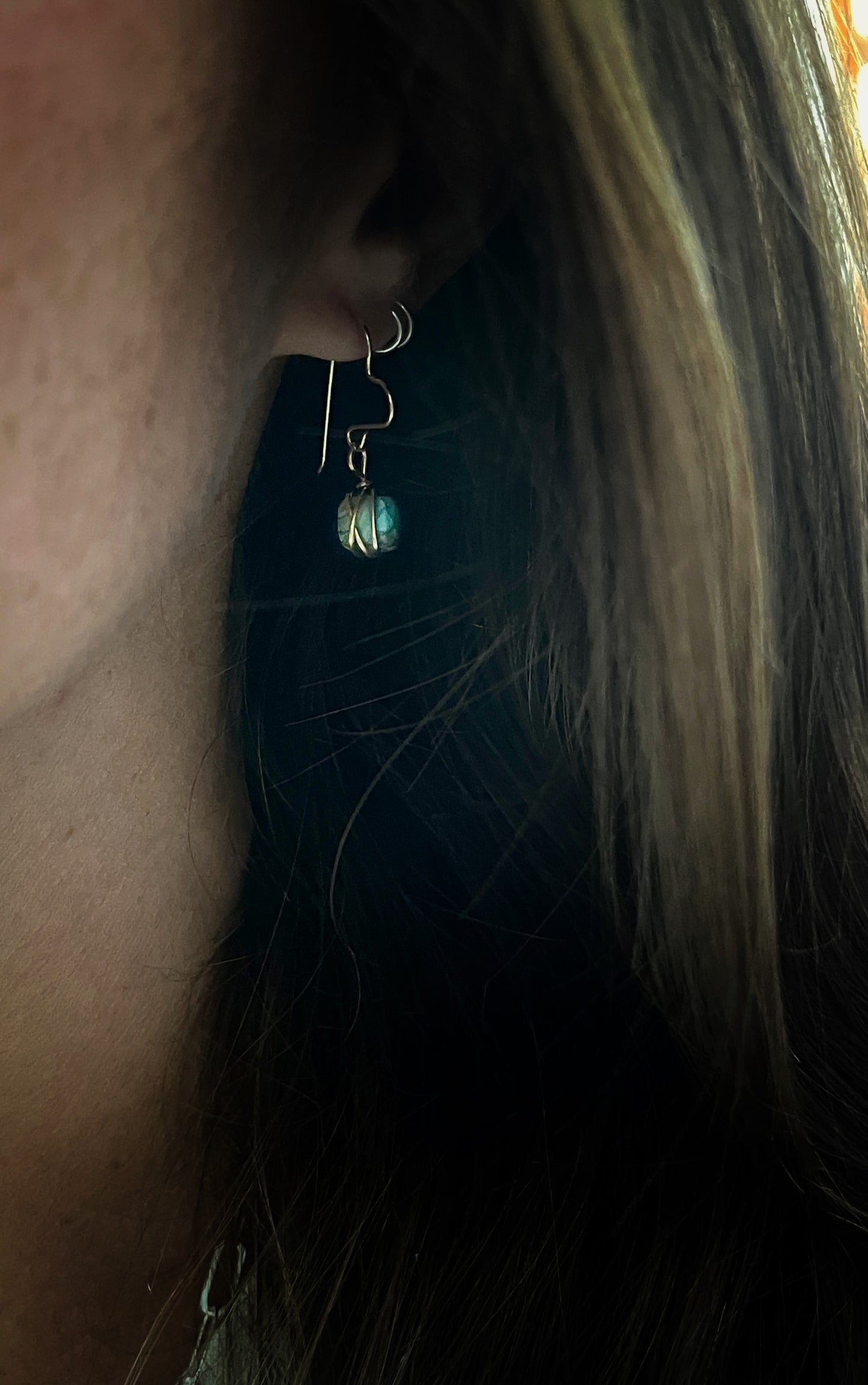 Turquoise Heart Earrings *rts