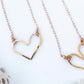 Hammered Heart Necklace