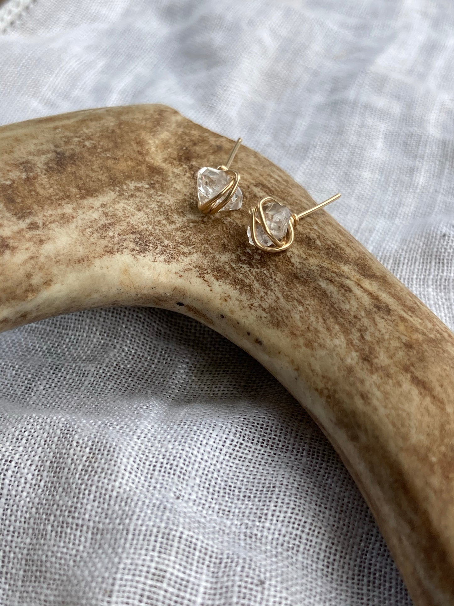 Herkimer Diamond Stud Earrings