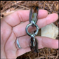 Water Buffalo Leather Horsehair Cuff Bracelet