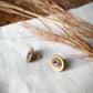 Recycled .410 Shotgun Shell + Gemstone Stud Earrings