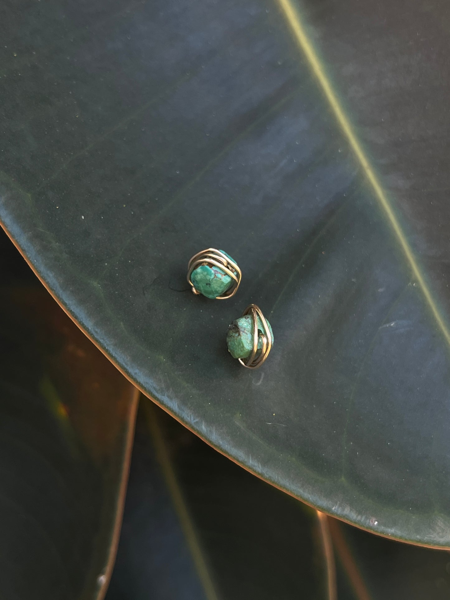 Set of 3 Wire Wrapped Studs