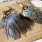 Feather + Recycled .22 Bullet Earrings